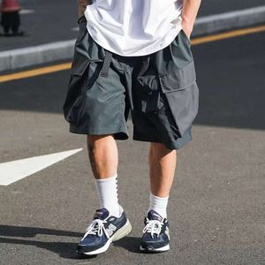 Chaoshangton Workwear shorts, marca de verão masculino Ruffian Blemand Casual Casual, perna lisa e reta larga e versátil shorts de cinco pontos M522 29