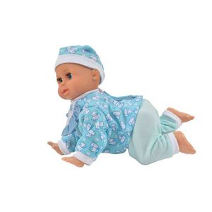 Dockor JJS Fun Doll -funktion Crawling Baby Battery Powered Laughing and Singing utrustad med en 10,5 tum Chindren Size S2452201 S2452201 S2452201