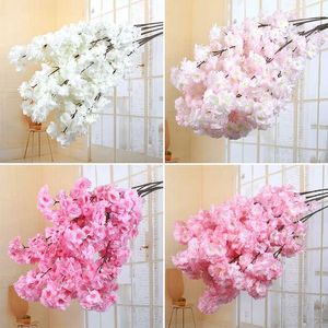 Decorative Objects Figurines Artificial cherry blossoms silk flowers blossom branches wedding arch decorations hotel events living rooms home decor H240522