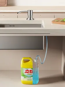 Жидкий мыльный дозатор кухонная раковина встроенная столешница для водяной насосы без промысла