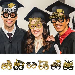 선글라스 프레임 졸업 시즌 장식 안경 학교 파티 용품 학사 모자 모델링 PO 2024
