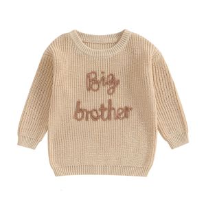 Grande fratellino abbinata abbinata inverno vestiti inverno neonati per la felpa per maglione bambino l2405