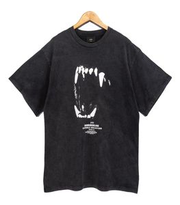 男性Tシャツクルーネックブラック半袖3DウルフプリントTシャツ特大トップスティーサイズSXL5945164