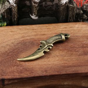 Brass Tool Mini Knife Keychain Pendant Car Diy Gift Key Pendant