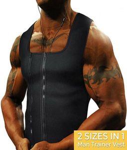 Men039S Slimming Neoprene Vest Sweat Shirt Body Shaper Midje Trainer Shapewear12608765