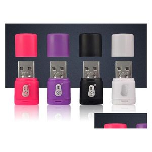 Bellek Kartı Okuyucuları Yüksek Kalite C286 100 PCS/LOT USB 2.0 Okuyucu Mikro SD/TF Okuyucu-Karıştırılmış Renk Damlası Teslimat Bilgisayarları Ağ C DH3E5