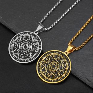 12 Constellations Hexagram Star of David Pendant Necklace For Men 14K Gold Israel Jewish Jewelry Birthday Gift