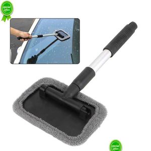 Car Organizer Window Cleaner Telescopic Windshield Cleaning Tools Glass Washing Brush Wash Rod Accessories Drop Delivery Mobiles Mot Dh7Wc