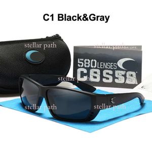 Costa 580p Lins Men Sunglasses Costas Designer Sunglasses для мужчин Женщины TR90 Спортивные рыболовные очки зеркальные голубые красные линзы. Солнцезащитные очки 101
