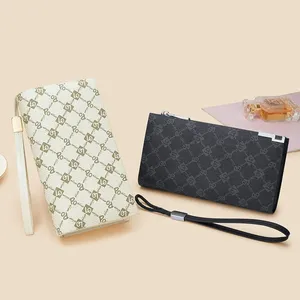 Wallets Women's Wallet Anti-theft Brush Long Card Bag With A Large Capacity Handbag Print