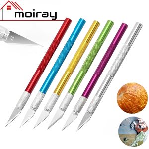 Metal Carving Scalpel Knife Tools Kit Anti-Slip Blades Gravering Craft Craft Knives Mobiltelefon PCB DIY Hobby Reparation Handverktyg