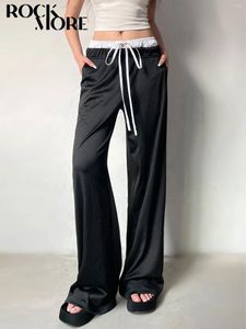 Spodnie damskie rockmore moda swobodna koreańska wersja Slim Pant solid harajuku y2k estetyczna streetwearne spodnie modyfikowane ubranie Młodzieżowe ubranie