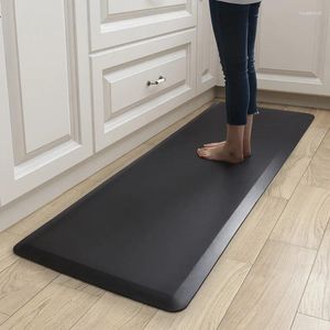 Mattor Cyned Anti Trötthet Comfort Kitchen Mat PVC Tjockvattentät utan halkfri golvmattor Standed skrivbordsmattor för kontorsvättrum