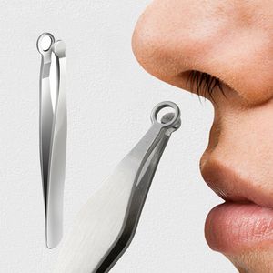 SDOTTER NOSE HAIR TRIMMING THEEZERS NOSE TRIMMER THEEZER ROUND TIP Perfece Steel Nose脱毛