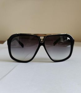Vintage Black Gold Beweise Sonnenbrille für Männer graue schattierte Männer Klassische Sonnenbrille UV -Schutz mit Box2234628