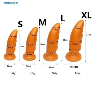 Other Health Beauty Items Liquid silicone excessive expansion anal plug fake penis large egg butt soft tongue diffuser vaginal massager irritant Q240521