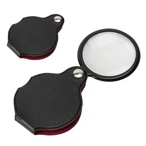 8/10X Folding Magnifier Portable Handheld Magnifying Glass Lens Mini Pocket Jewelry Reading Loupe Glasses Tool For Elderly 50mm