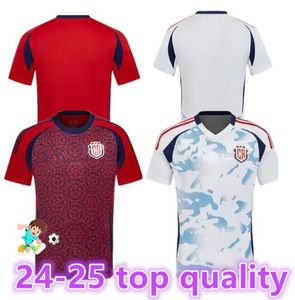 24 25costa Rica Soccer Jerseys Men Kit National Team Contreras Campbell Bennette Tejeda Venegas Ruiz Aguilera Salas 25 24 Football Shirt 2024 Home Away Red White