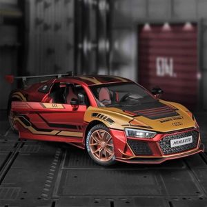 سيارات Diecast Model 1 24 Scale Audi R8 LMS Model Model Car - مستوحاة من السباق لعشاق السيارات - بناء متين للغاية