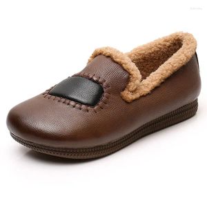 Casual Shoes Warm Women's With Beef Tendon Bottom And Cashmere