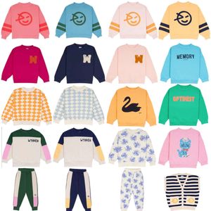 Wyn 24 Ss Kids Sweatshirts for Boys Girls Cute Print Outwear Sweaters Baby Child Cotton Clothing Tops L2405 L2405