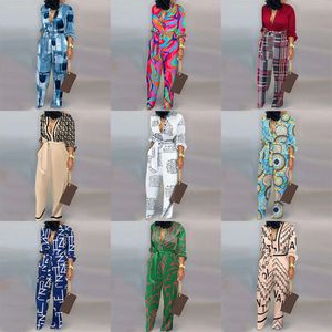 Summer New Women S Loose Oversized Printed High Waisted Casual Straight Jumpsuit Traight traight