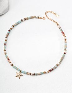 designer jewelry luxury Colorful beads necklace pearl decoration handmade bohemian women delicate fashion choker jewelry accessories girlfriend friend gift