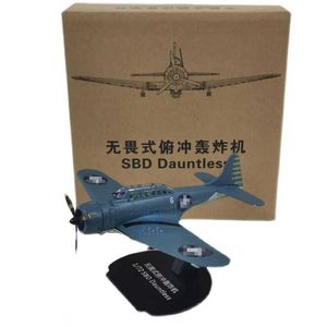 Flugzeugmodle -Qualitäts -Zulage 1 72 SBD Dreadnought Bomber Modell Simuliertes Kampfflugzeug Sammlergeschenke Kinderspielzeug Spielzeug S5452138