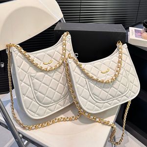 24C Women Designer Hobo Tote Bag River Decoration Leather/Washing Gradient Denim Diamond Lattice 22/24cm Gold Hardware Chain Shoulder Cross Handbag Luxury Wallet