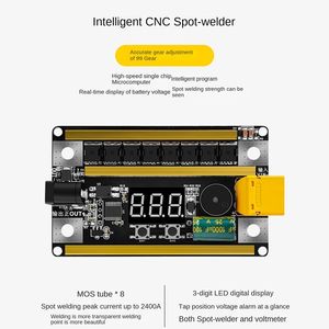 GX591 12V spänningshandhållen 18650 mobiltelefon litium batteriplats svetsare diy full uppsättning tillbehör