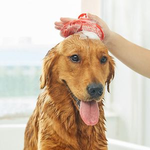 猫と犬用の柔らかいラバーブラシラバーグローブヘアファー毛溝マッサージブラシ洗えるグローブペットアクセサリー犬用品