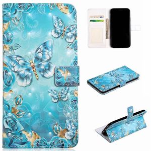 Flower Leather Wallet Cases For 15 14 Plus Pro 13 12 11 XS MAX XR X Skull Lace Butterfly Eiffel Tower Unicorn Flip Cover Card Slot Pouch Strap A03 A02 A22 A32 A53