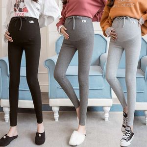 Maternidade Soft Slim Ajustável Cintura Mulheres grávidas Leggings Roupas de gravidez calças ropa mujer Embarazada Premama L2405