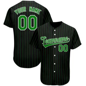 Męskie koszulki spersonalizowane baseballowa koszulka spersonalizowana Projekt Twojego imienia/numeru w paski koszulę z drukowaną koszulą miękki mundur treningowy dla mężczyzn i kobiet młodzież Q240521
