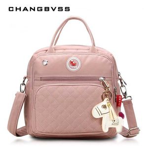 Diaper Bags Moms diaper bag waterproof nylon baby diaper bag womens travel backpack baby care maternity bag 4 colors d240522