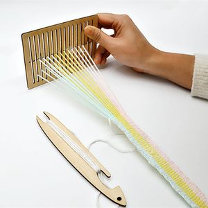 1 Set Handcraft Belt Wooden Weaving Looms Kit Mini Multifunctional Craft Tapestry Woven Machine for Knitting Supplies