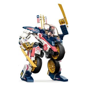 2024 In Stock Transforming Mech Bike Racer compatible with 71792 Model Building Blocks childrens toys as Christmas gifts 240521