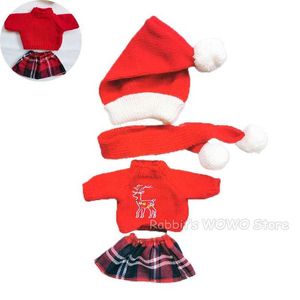 Plush Dolls 30cm/45cm/60cm Doll Clothes for Le Sucre Rabbit Plush Toys Christmas Accessories Outfit for BJD Dolls Gifts for Children H240521 Y0NX