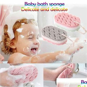 Escovas de banho esponjas lavadores de esponja de esponja de esponja esfoliando chuveiro esfoliante esfregar o escova de carroceria inteiro massacro para o bebê adt banheiro um dhsdf