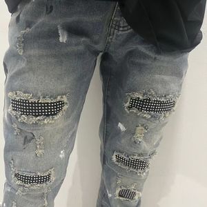 Высококачественные 24ss High Street New Fashion Men's Jeans Jeans