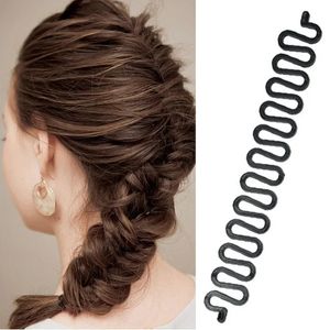 Black Hair Braiding Tool Fish Bone Braider Roller Twist Styling Bun Maker Weave Roller Band Accessories DIY Home