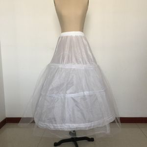 Biała tiulowa sukienka ślubna suknia Crinoline Ball sukienka ślubna Petticoat 3 stalowy pierścień do podłogi sukienka ślubna w stylu ślub Petticoa 240i