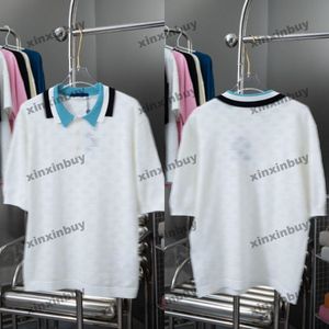 XinxinBuy Men Designer Tee camise