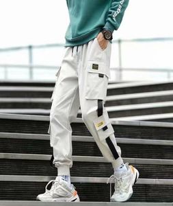 Cargo pants Men Casual Joggers Pants Solid Male Multipocket Trousers New Mens Sportswear Hip Hop Harem Pencil7941705