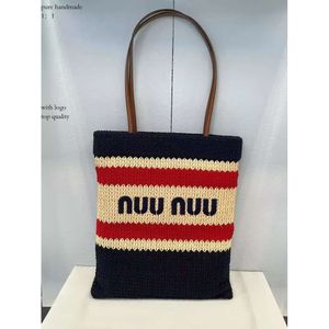 Premiumkvalitet Designer Bag Quality Designer Bag Netizen Samma färg Stripe Woven Lite Bag 2024 Ny pendeler Crowd Design Handhållen väska för kvinnor 660