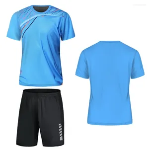 Tils de pista masculino 2024 Solhas de verão e shorts Camiseta esportiva para badminton camisa de camisa de camisa Tennis