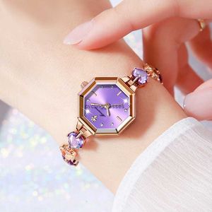 New Womens Watch and Bracelet Light Luxury Jewelry Love Quartz Live Broadcast
