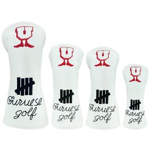 Fishermans foot Golf Club #1 #3 #5 Mixed Colors Wood Headcovers Driver Fairway Woods Cover PU Leather Head Covers 240511