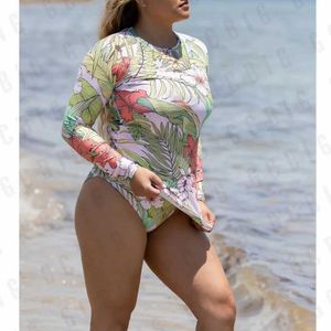 Swimwear femminile femminile Summer Rush Protection Tenda da surf di protezione UV a maniche lunghe UV Surfing Stampa Stampato Stupia da bagno in camicia da bagno Survi da bagno D240521