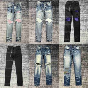 Mens Designer Jeans Stretch Skinny Denim Pants High-quality Straight Leg Jeans Casual Trousers Blackw9xg